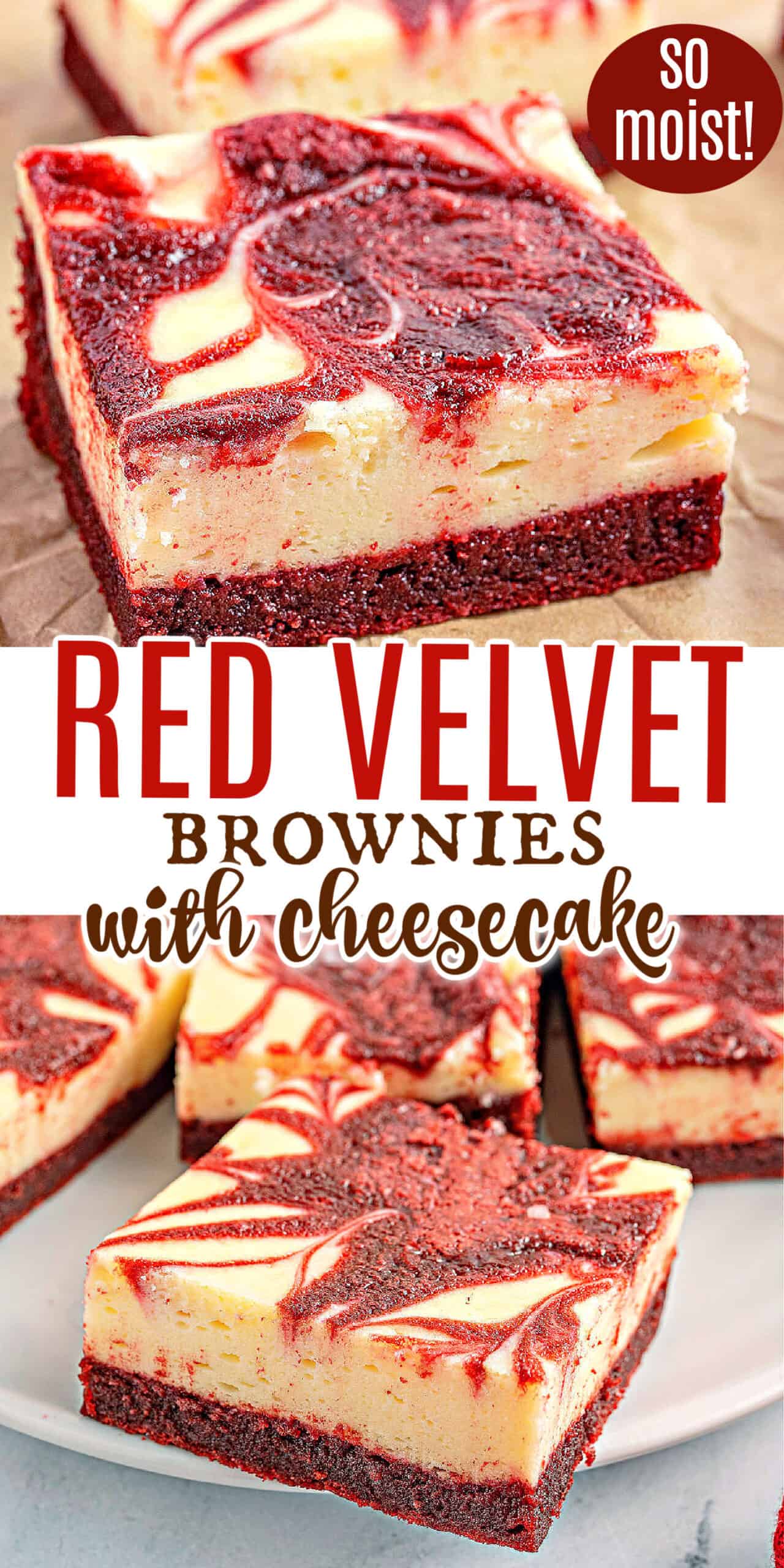 Red Velvet Cheesecake Brownies – Shugary Sweets