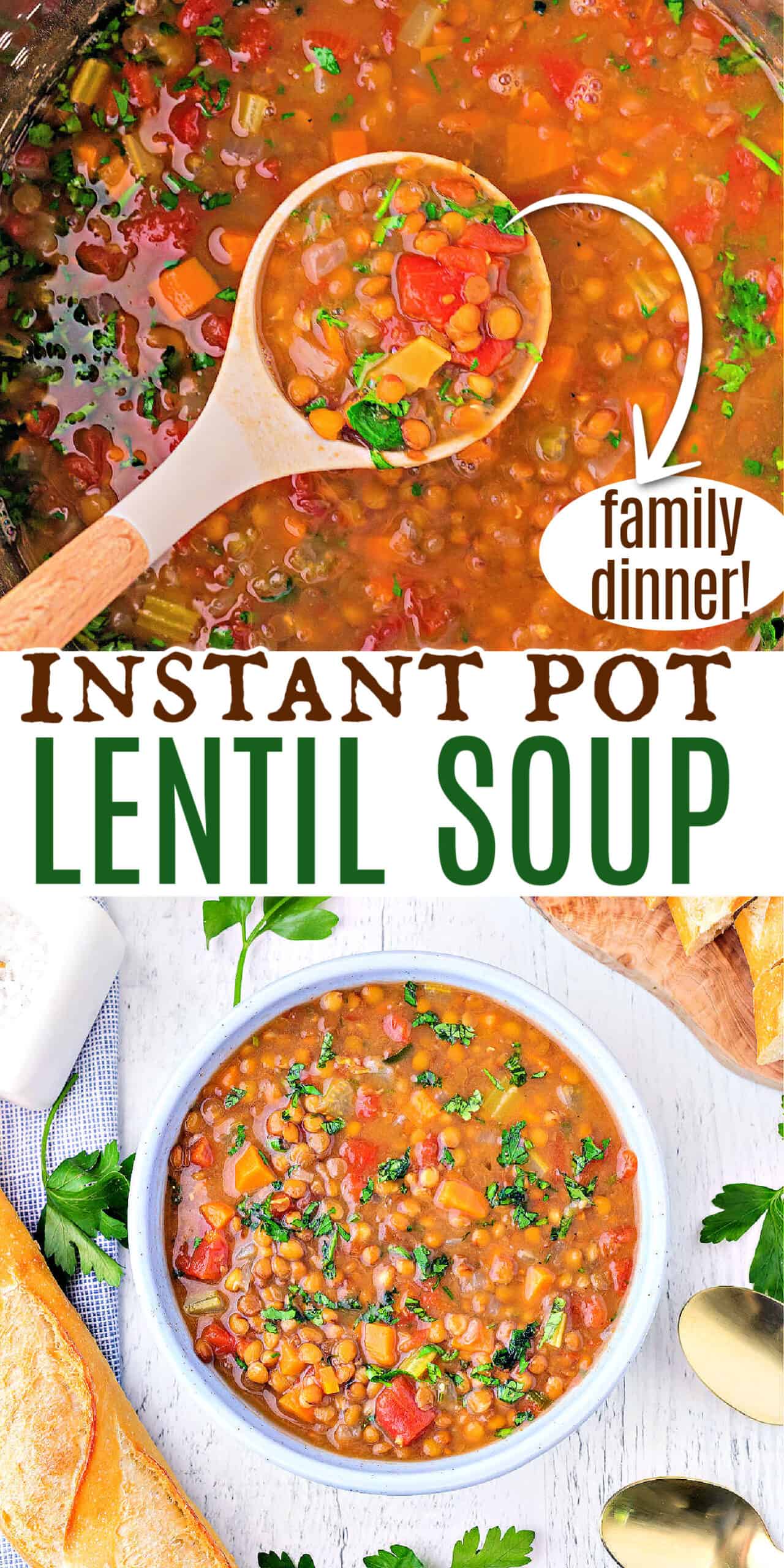 Instant Pot Lentil Soup Recipe - Shugary Sweets