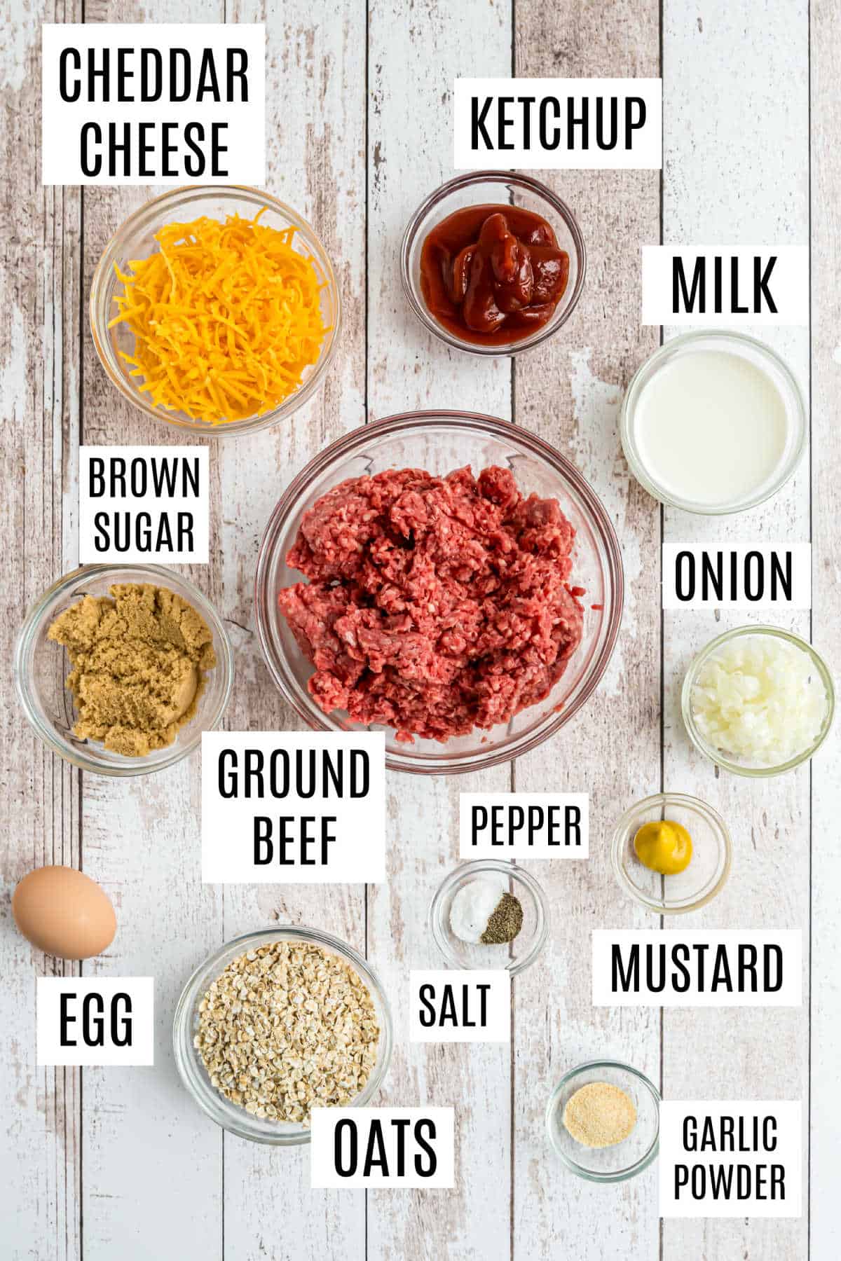 Ingredients needed to make meatloaf in the pressure cooker.