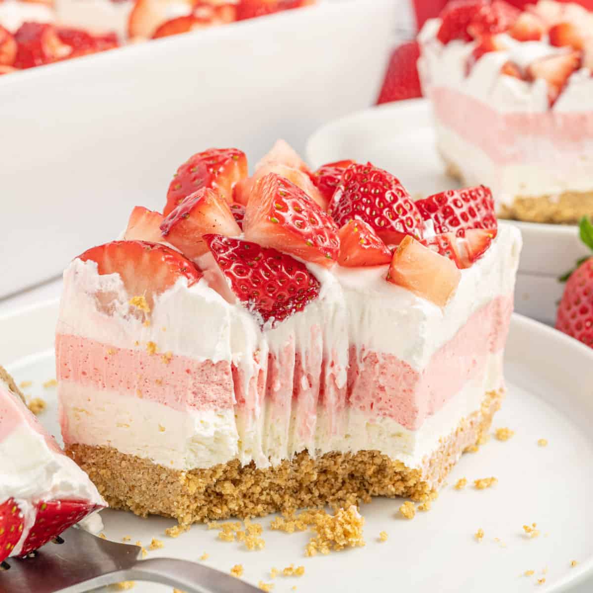 No Bake Strawberry Lasagna-image