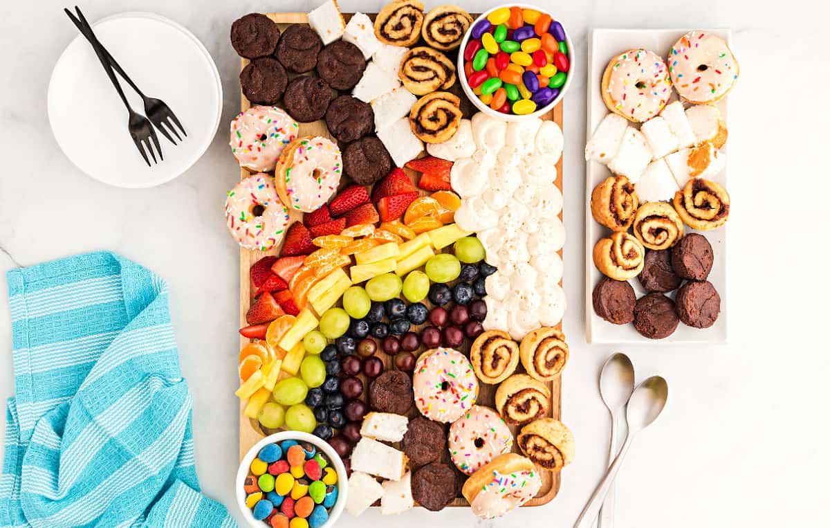 Rainbow Buttercream Board