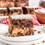 My Coconut Brownies are a delicious take on classic chocolate brownies. You’ll love the decadent chocolate you already know and love, stuffed with a chewy layer of coconut filling. You'll have this treat in the oven in under 15 minutes. 