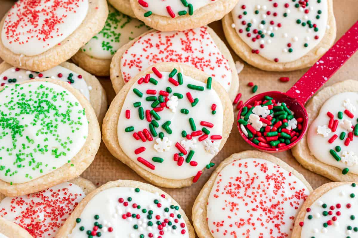 Christmas Shortbread Cookies - Shugary Sweets