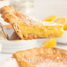 This Lemon Chess Pie has an irresistibly buttery, citrusy filling, making it a delicious twist on the classic recipe. So easy to make and always a crowd-pleaser!