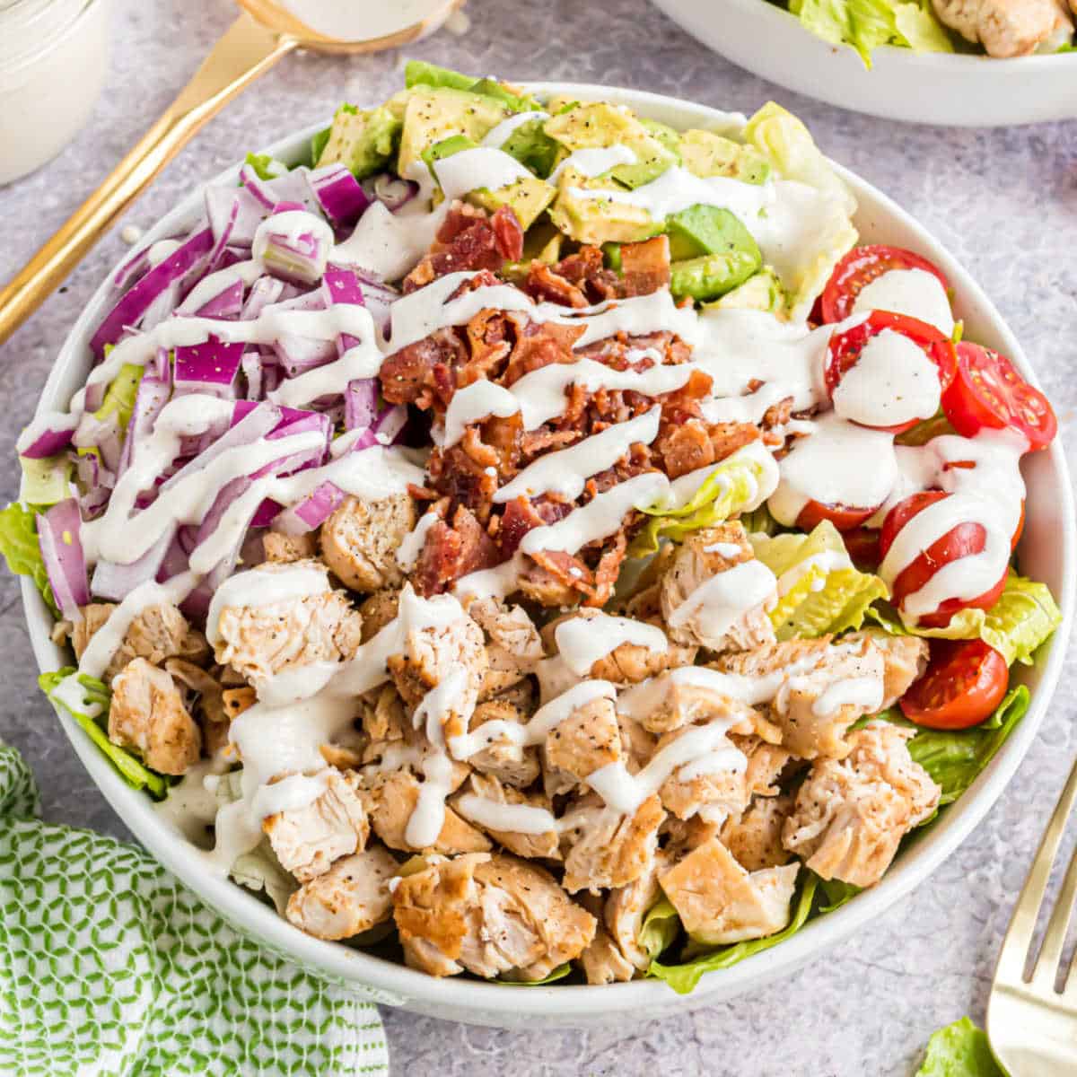 Chicken Bacon Ranch Salad Recipe