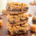 Caramelitas are a seriously scrumptious cookie bar recipe made with oats and a decadent layer of caramel and chocolate inside. These unforgettable cookie bars are easy to make and freezer-friendly.